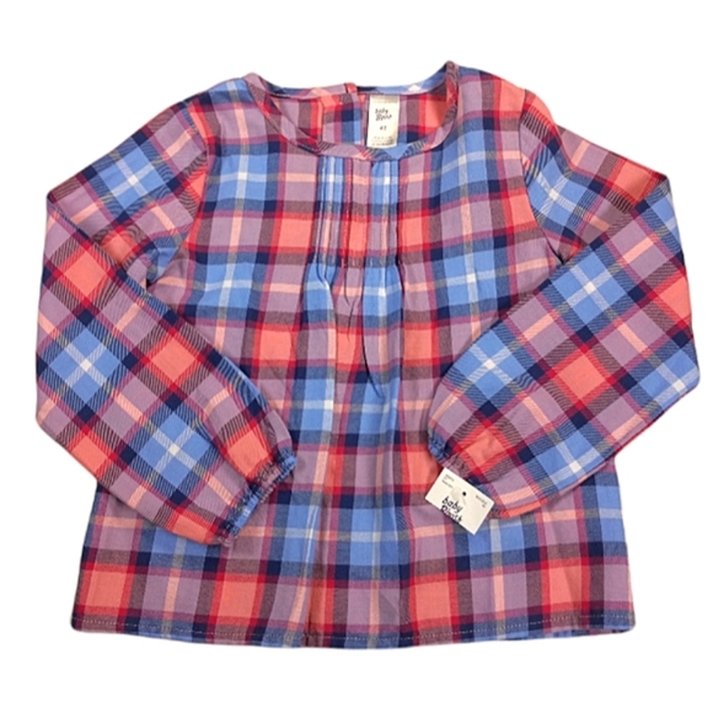 OshKosh B'gosh Shirt Long Sleeve Plaid Size 4T